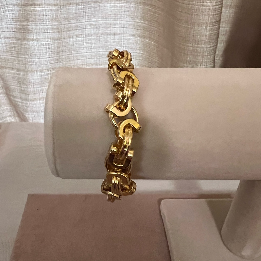 Gold Link Bracelet 18k Gold Plated Nwot